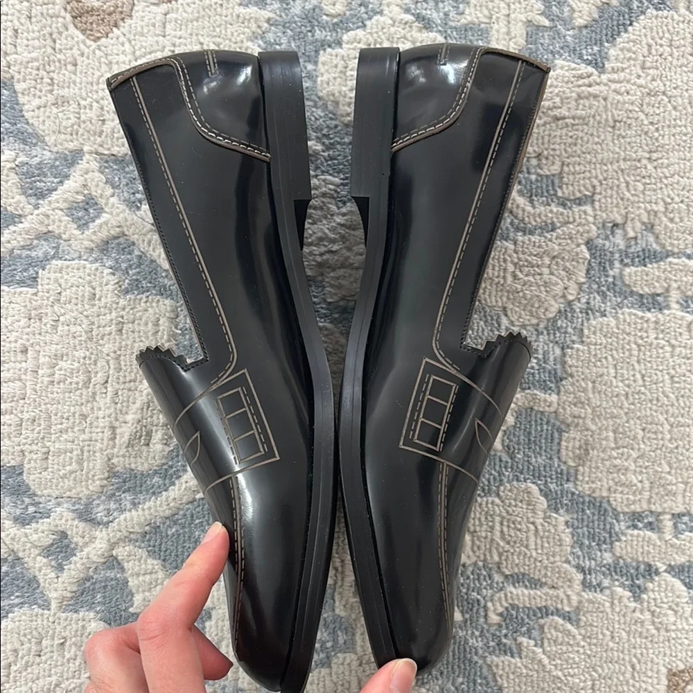 Cjade Black Penny Loafer Flats Size 7.5 NEW